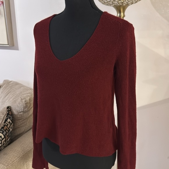 A.L.C. Burgundy Knit sweater size XS - Picture 2 of 5